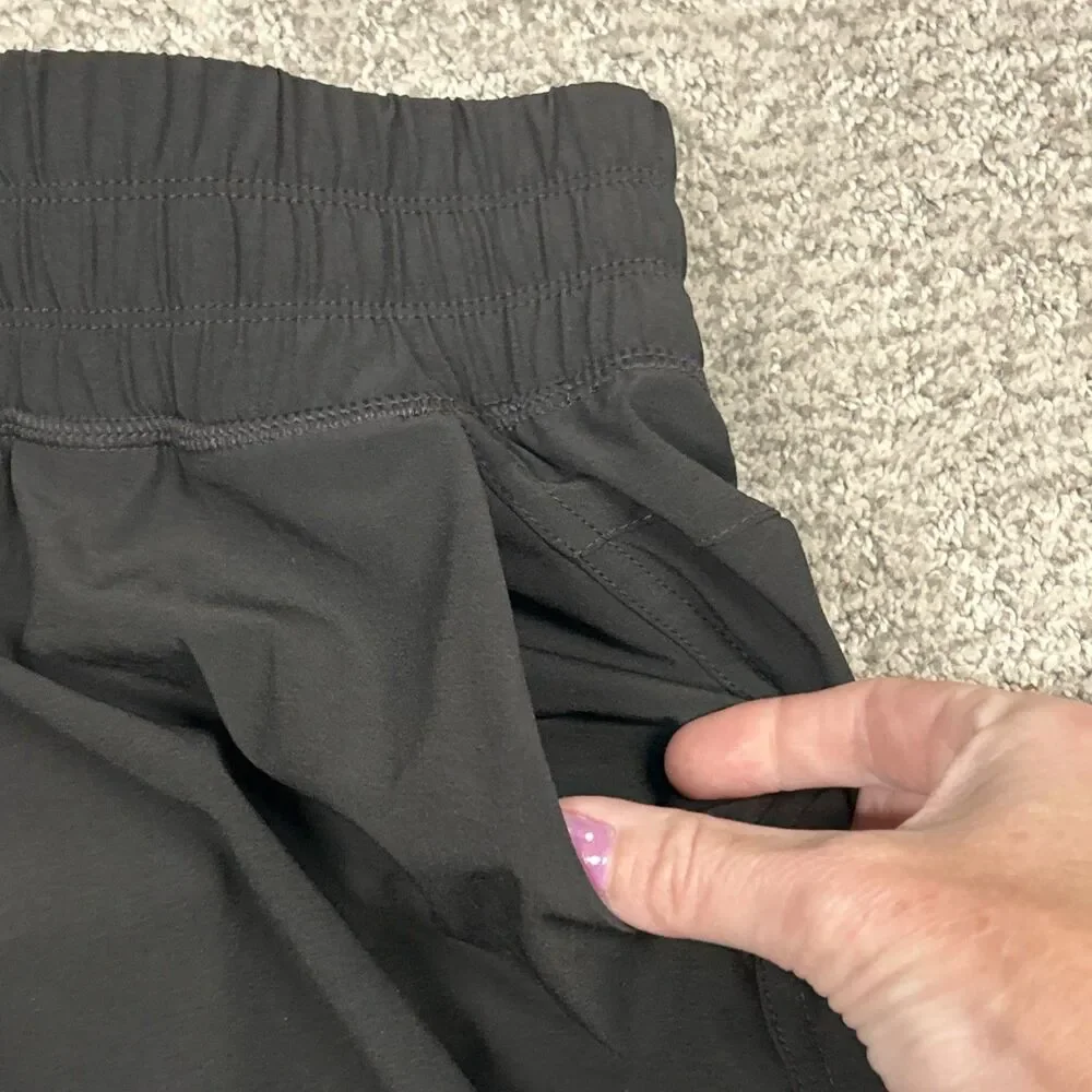 Free Fly Joggers Pants Womens Small Black Pull On Drawstring Lightweight Pockets